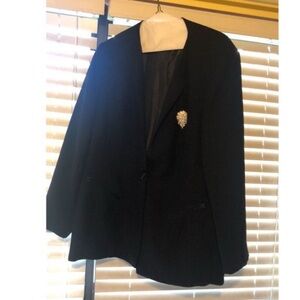 Night Studio Formal Black Jacket Size 20